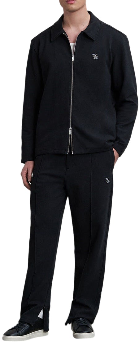 Filling Pieces Coach Pants Logo Black Zwart