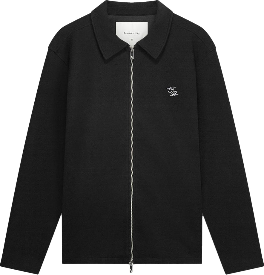 Filling Pieces Coach Jacket Logo Black Zwart