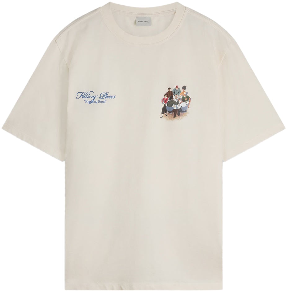 Filling Pieces T-shirt Supper Antique White Wit