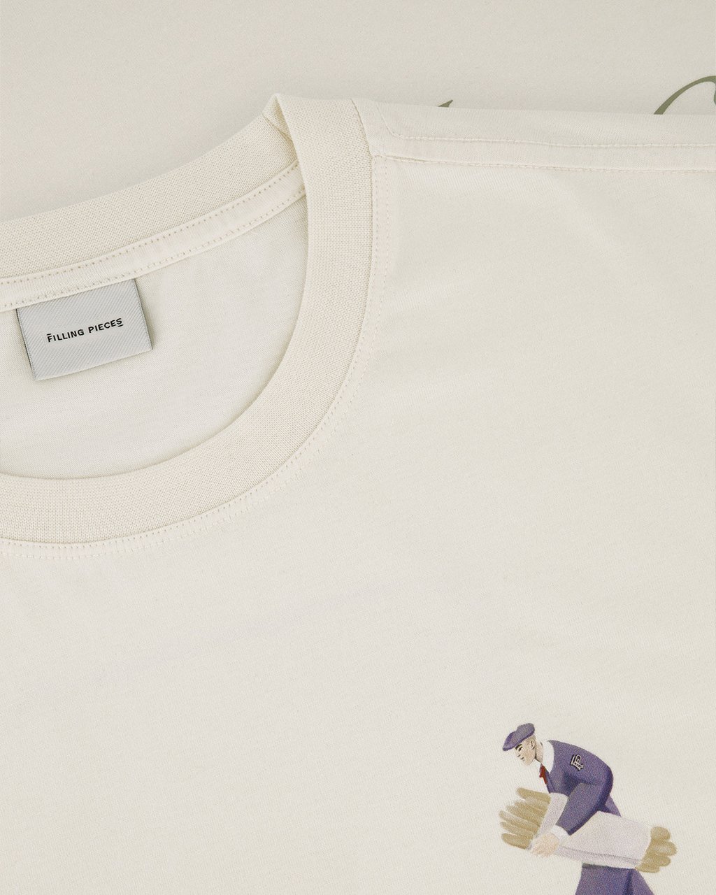 Filling Pieces T-shirt Bakery Antique White Wit
