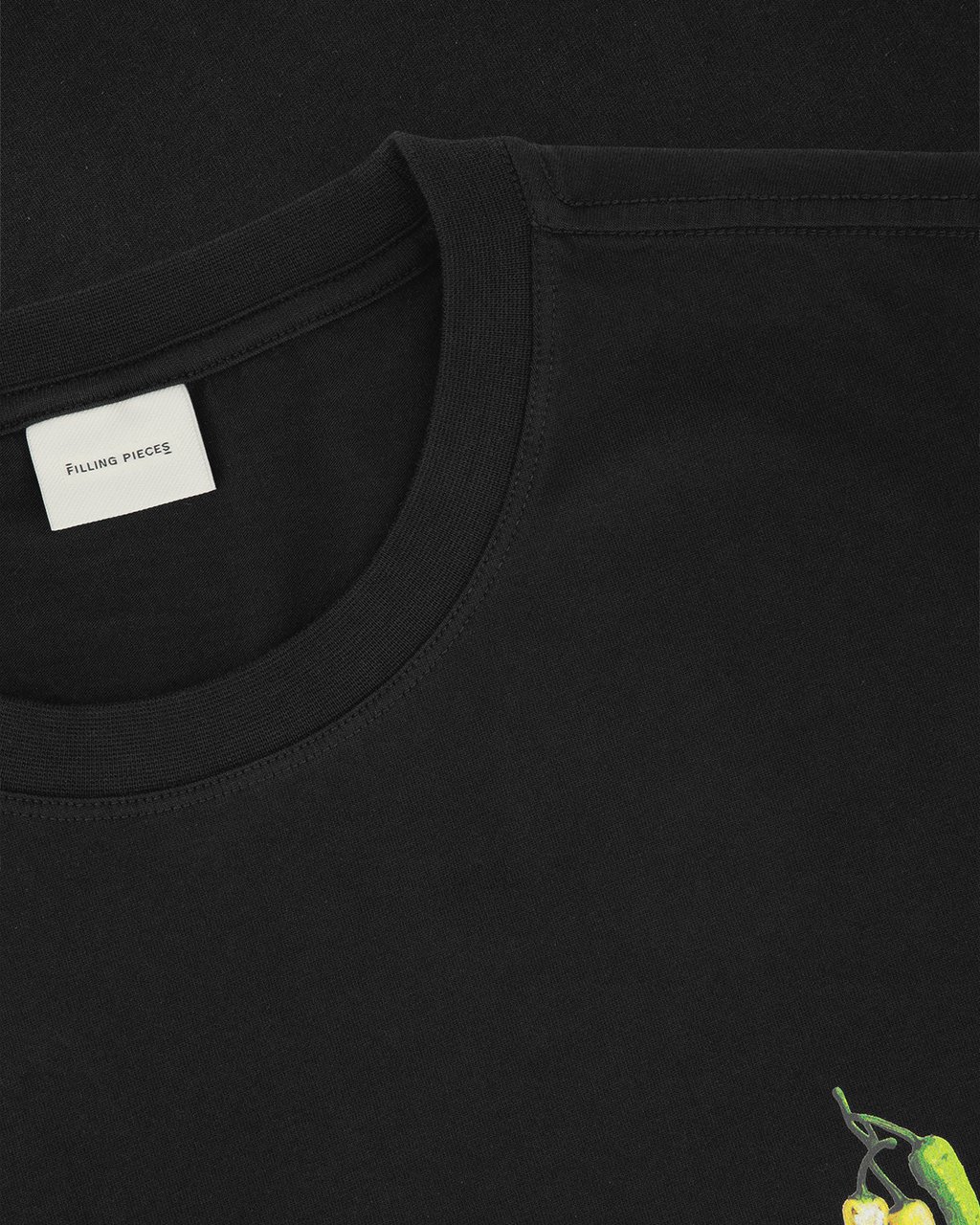 Filling Pieces T-shirt Pepper Black Zwart