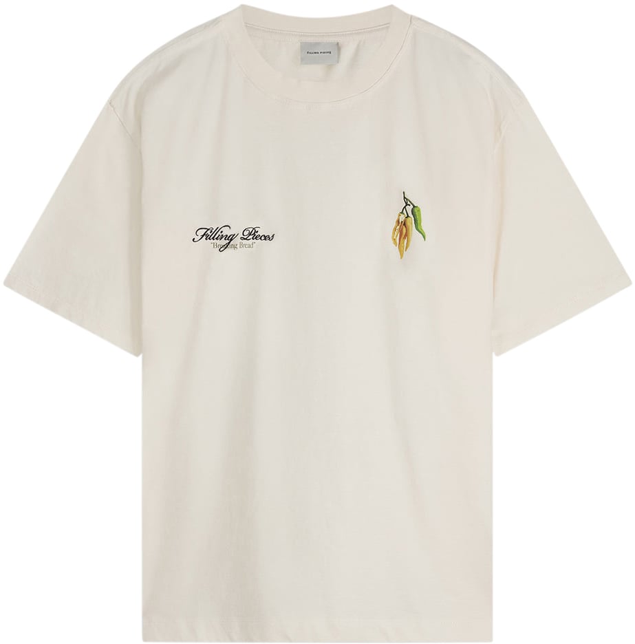 Filling Pieces T-shirt Pepper Antique White Wit