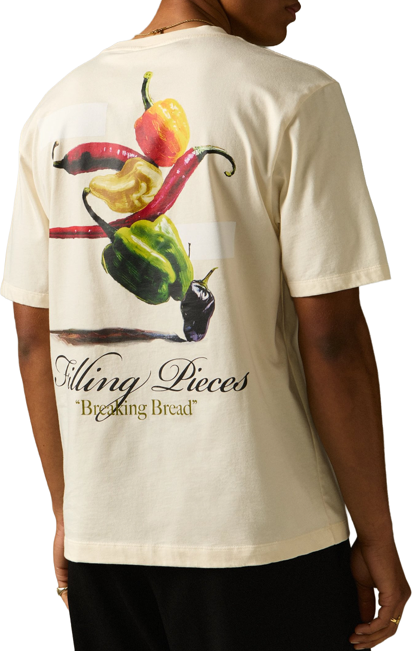 Filling Pieces T-shirt Pepper Antique White Wit