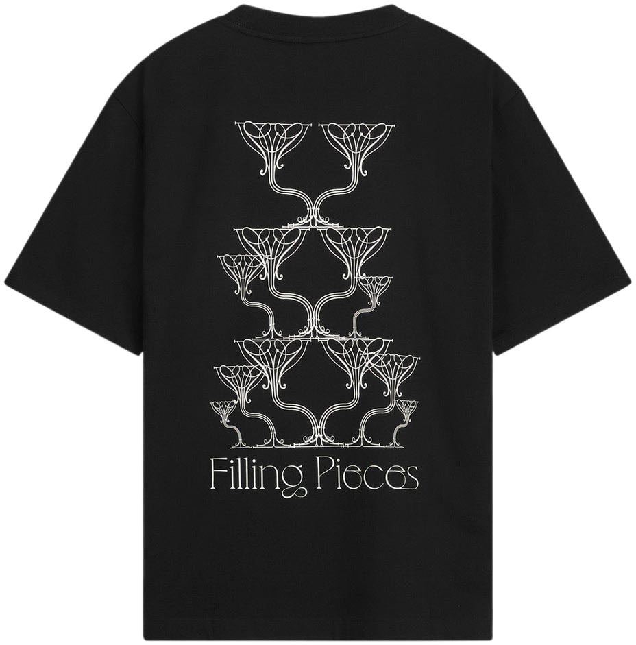 Filling Pieces T-shirt Champagne Black Zwart