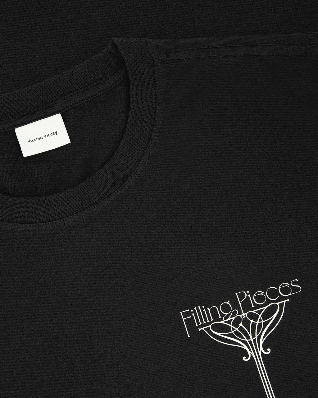 Filling Pieces T-shirt Champagne Black Zwart