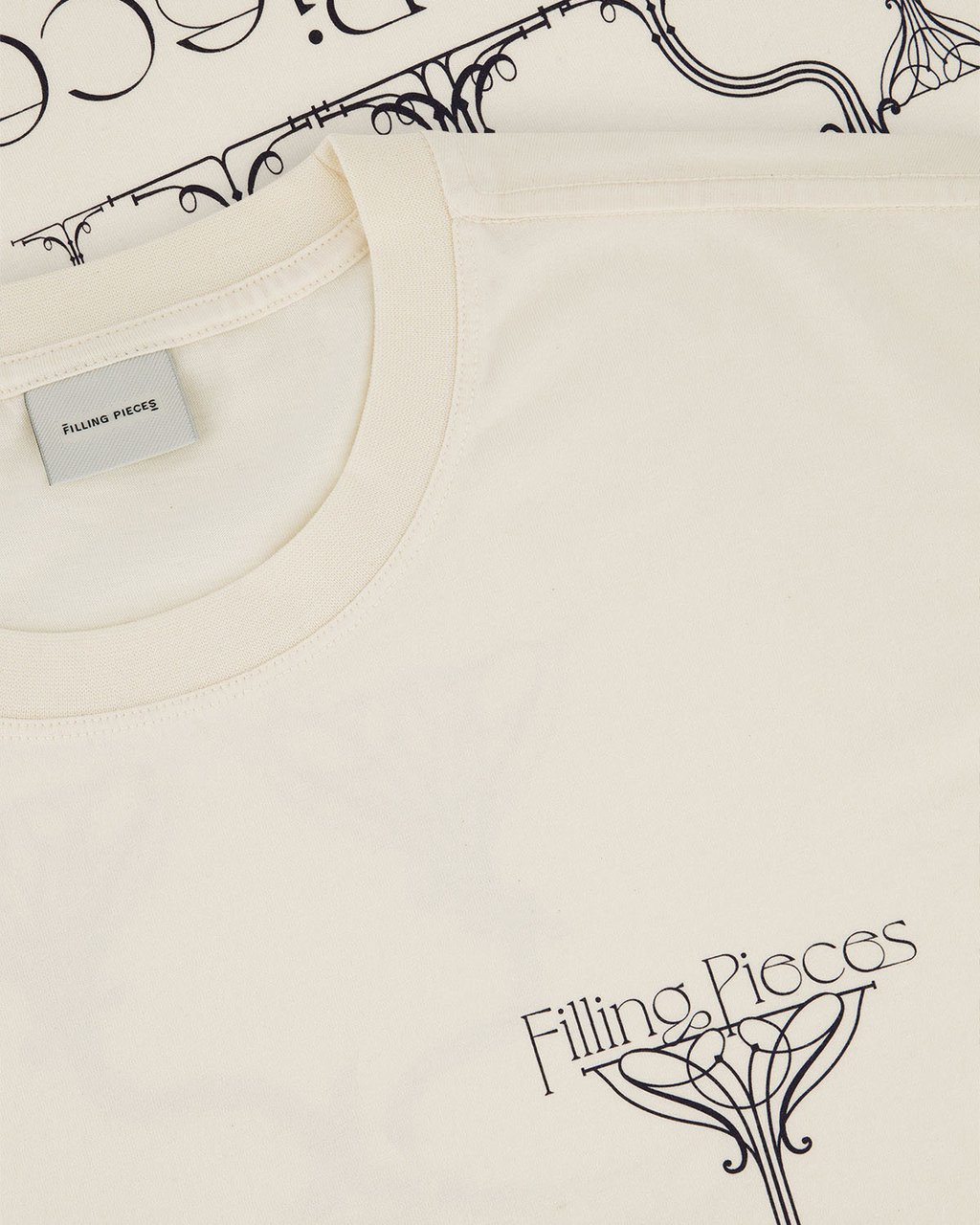 Filling Pieces T-shirt Champagne Antique White Wit