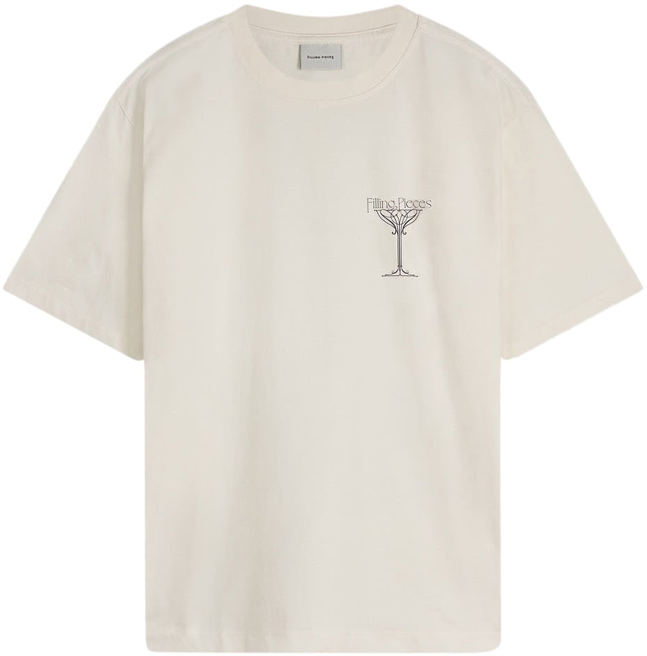 Filling Pieces T-shirt Champagne Antique White Wit