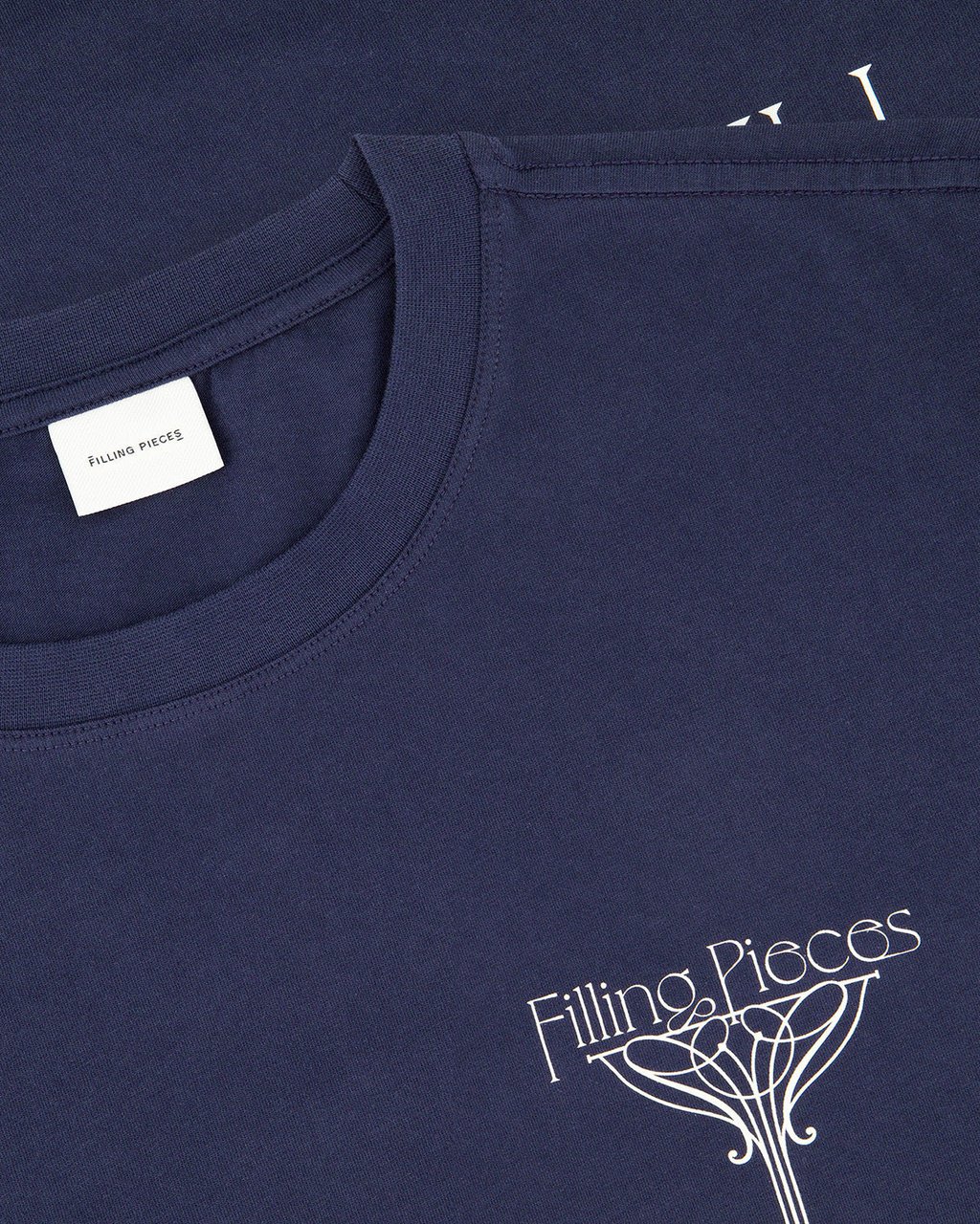 Filling Pieces T-shirt Champagne Maritime Blue Blauw