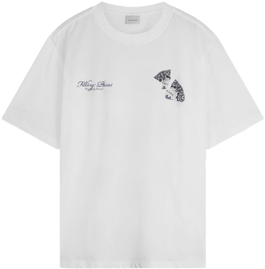 Filling Pieces T-shirt Broken Plate White Wit