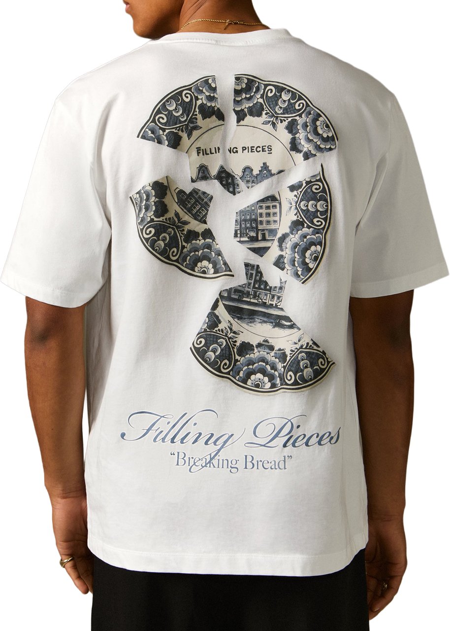 Filling Pieces T-shirt Broken Plate White Wit