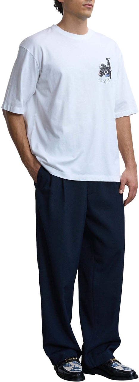 Filling Pieces T-shirt Boxy Chrome Fruit White Wit