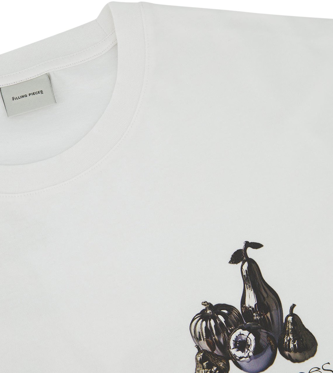 Filling Pieces T-shirt Boxy Chrome Fruit White Wit