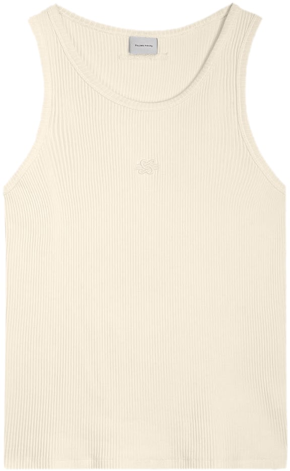 Filling Pieces Knit Tank Top Antique White Wit