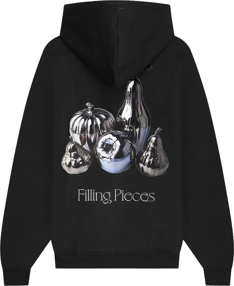 Filling Pieces Zip Hoodie Chrome Fruit Black Zwart