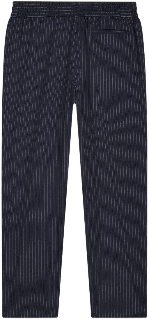 Filling Pieces Coach Pants Pinstripe Maritime Blue Blauw