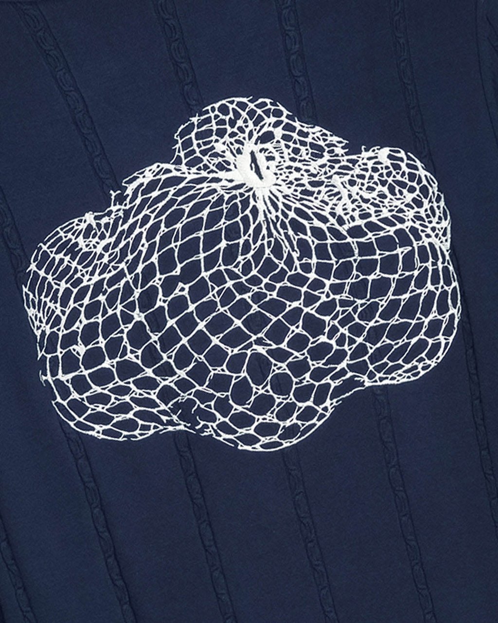 Filling Pieces Knit Football Jersey Navy Blauw