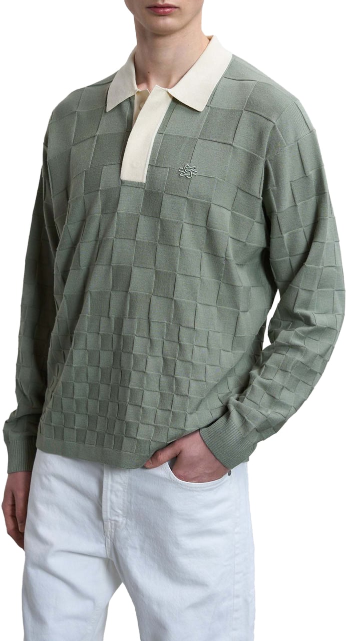 Filling Pieces Knit Shirt Rugby Tea Bruin