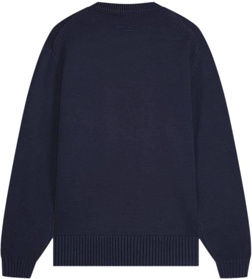 Filling Pieces Knit Sweater Knot Navy Blauw