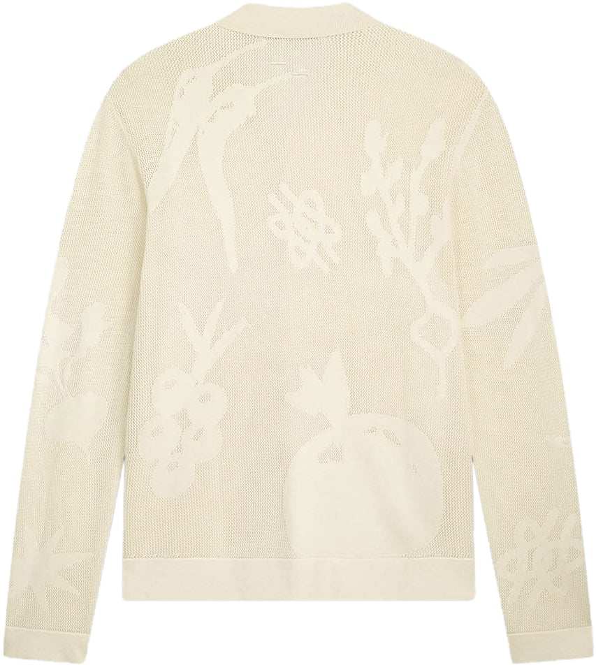 Filling Pieces Knit Longsleeve Breaking Bread Antique White Wit