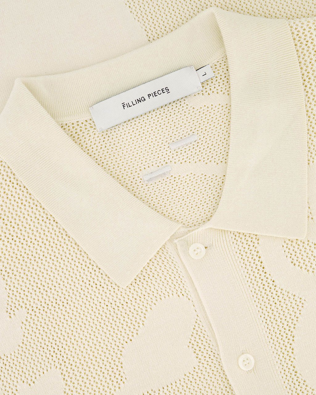 Filling Pieces Knit Longsleeve Breaking Bread Antique White Wit