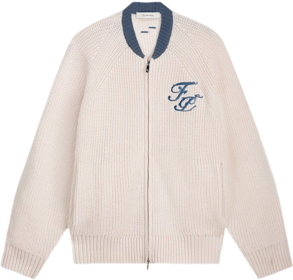 Filling Pieces Zip Knit Classic Antique White Wit