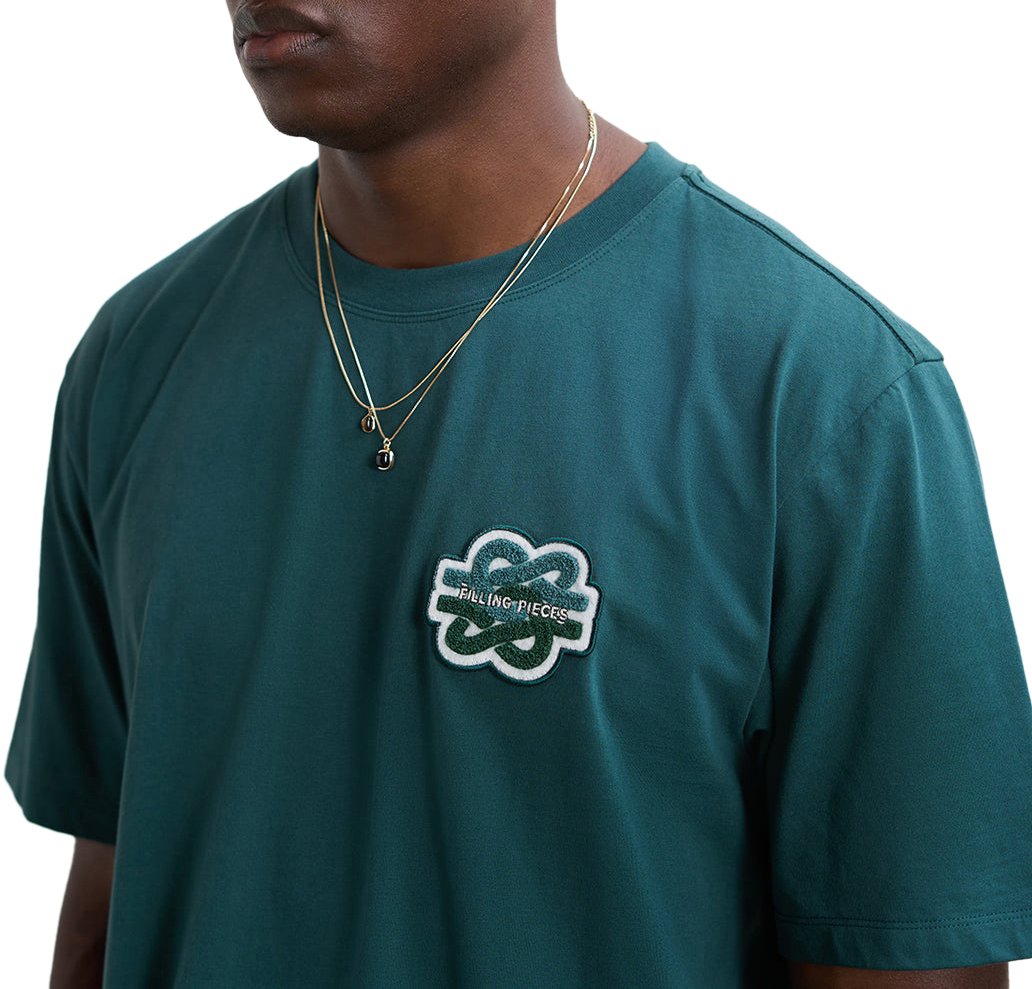 Filling Pieces T-shirt Gowtu Tonal Pine Groen