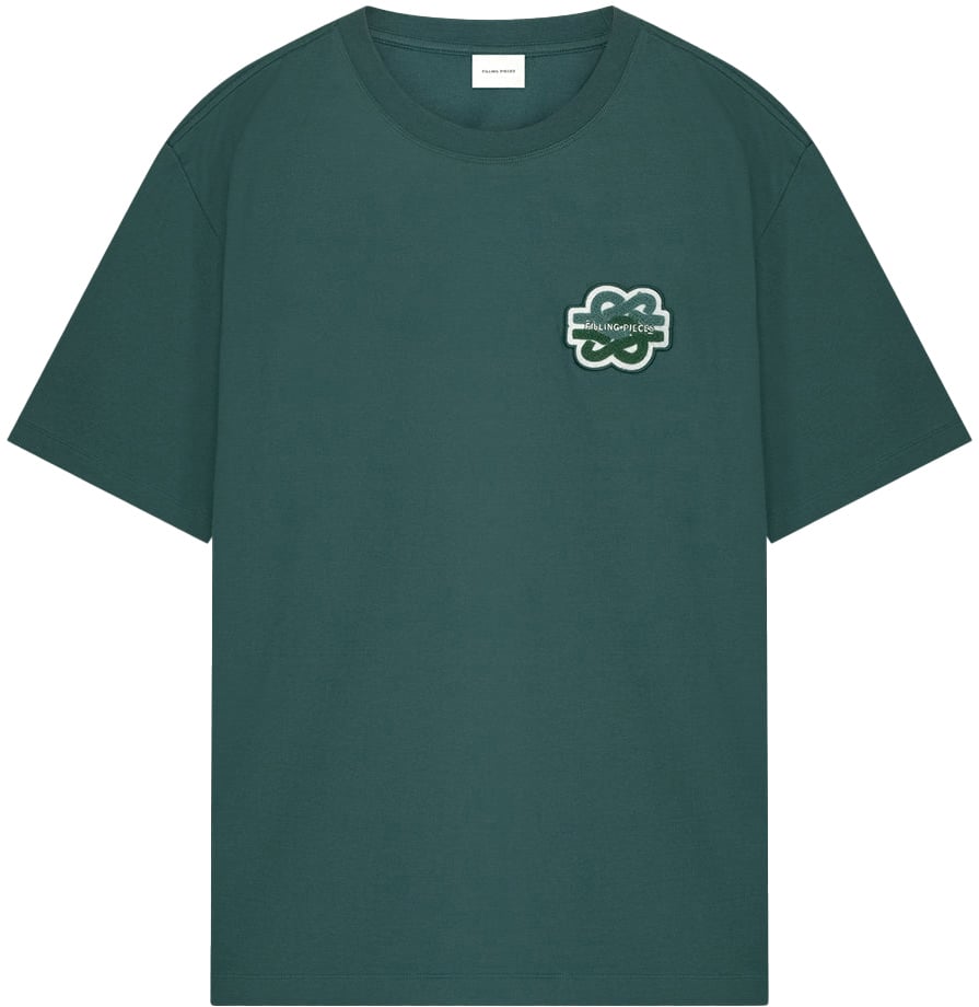 Filling Pieces T-shirt Gowtu Tonal Pine Groen