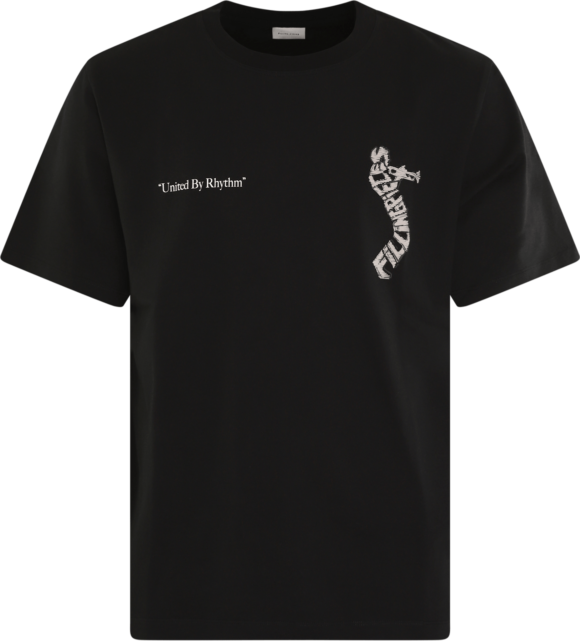 Filling Pieces Heren Trumpeteer T-Shirt Zwart Zwart