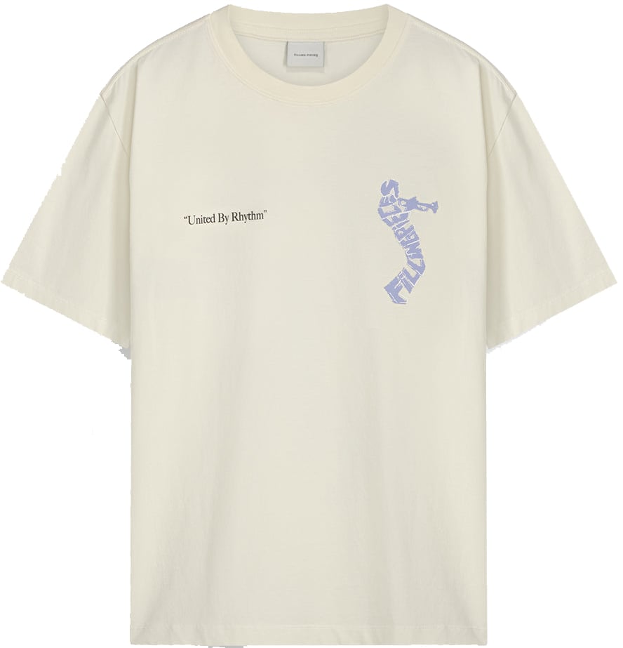 Filling Pieces T-shirt Trumpeteer Antique White Wit