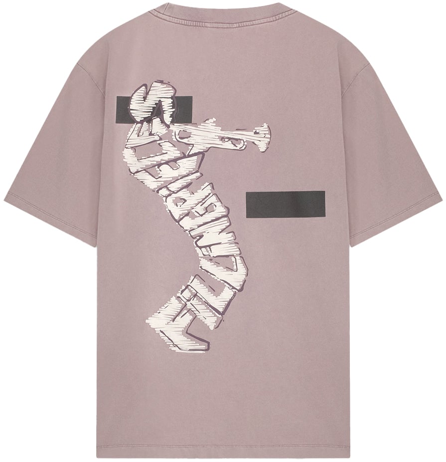Filling Pieces T-shirt Trumpeteer Vintage Moonscape Grijs