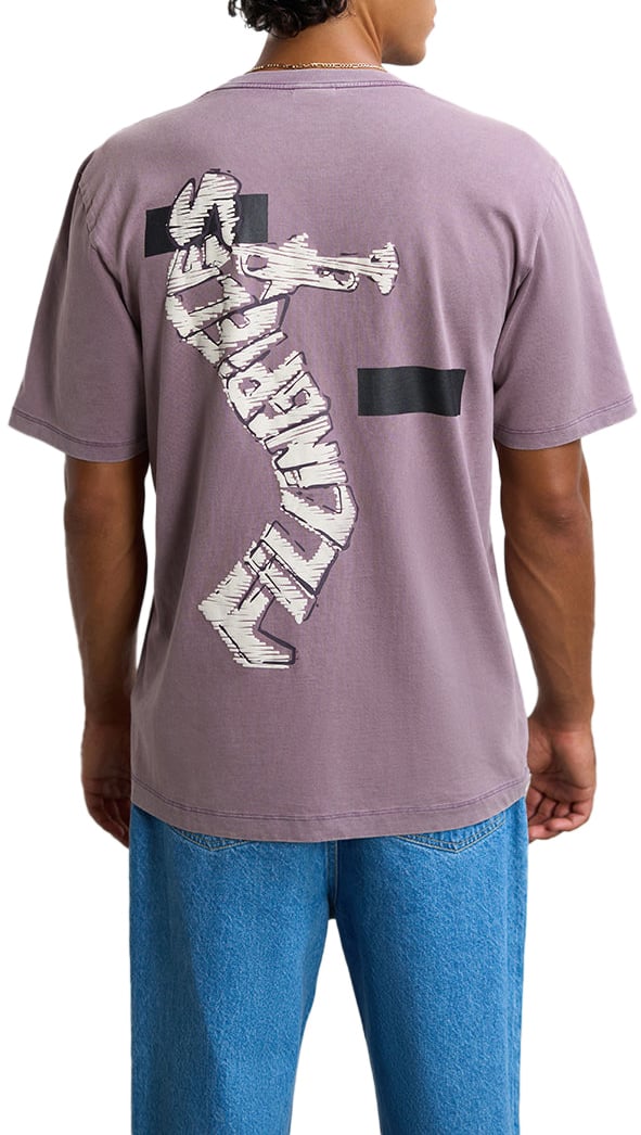 Filling Pieces T-shirt Trumpeteer Vintage Moonscape Grijs