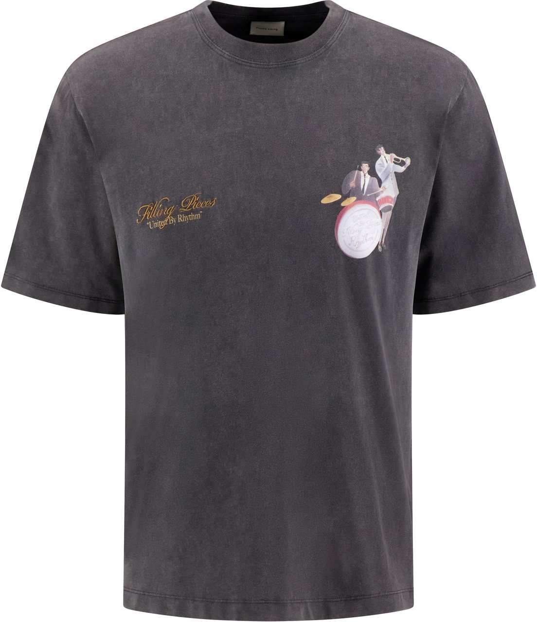 Filling Pieces T-shirt Zwart Zwart