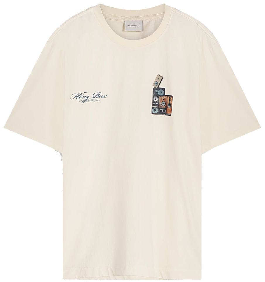 Filling Pieces T-shirt Speaker Wall Antique White Wit