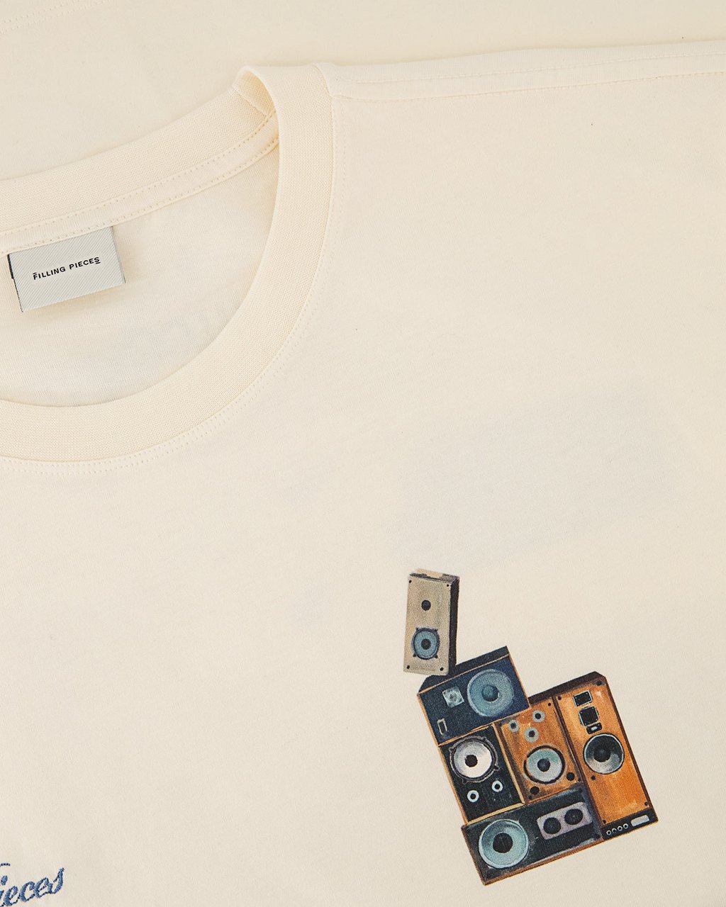 Filling Pieces T-shirt Speaker Wall Antique White Wit