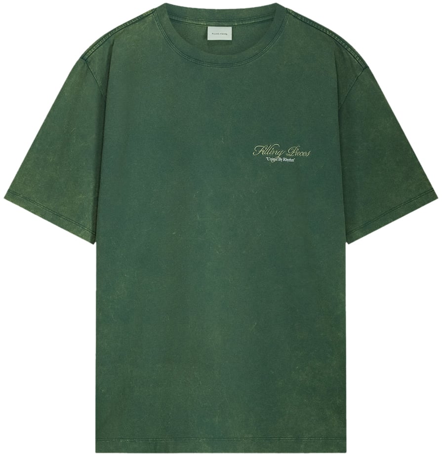 Filling Pieces T-shirt Vinyl Vintage Pine Groen