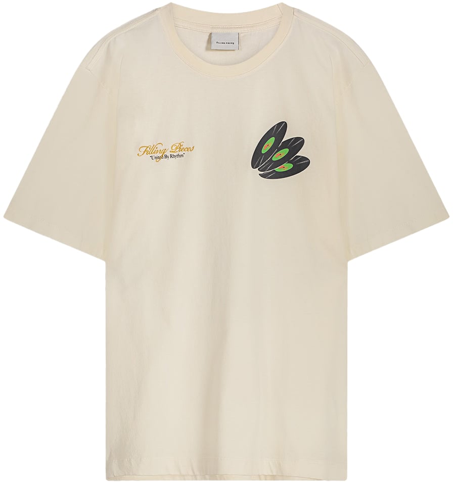 Filling Pieces T-shirt DJ Antique White Wit