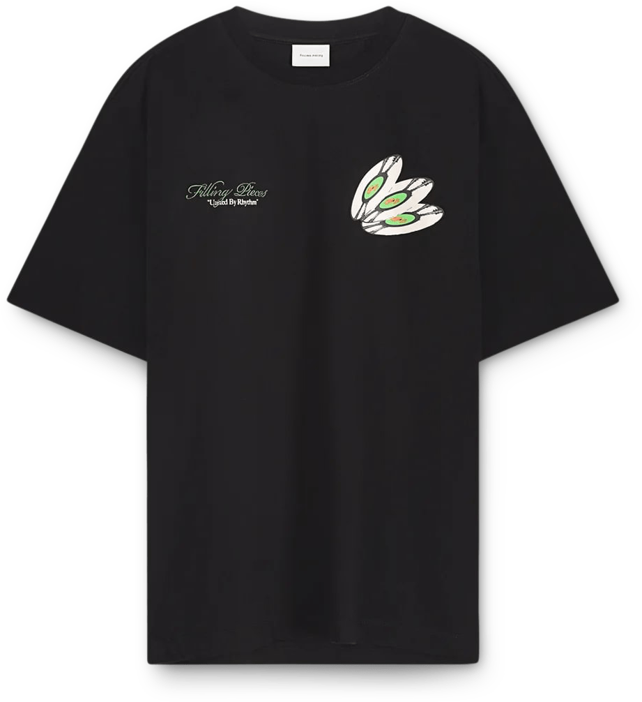 Filling Pieces Heren T-Shirt Dj Zwart