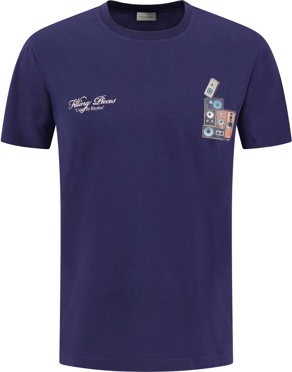 Filling Pieces T-shirt Blauw Blauw