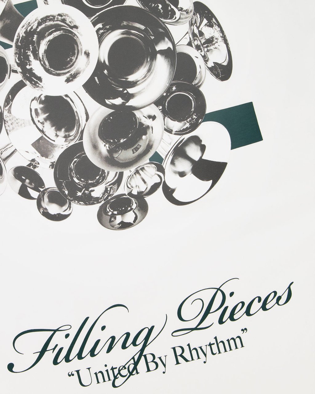Filling Pieces T-shirt Boxy Bouquet White Wit