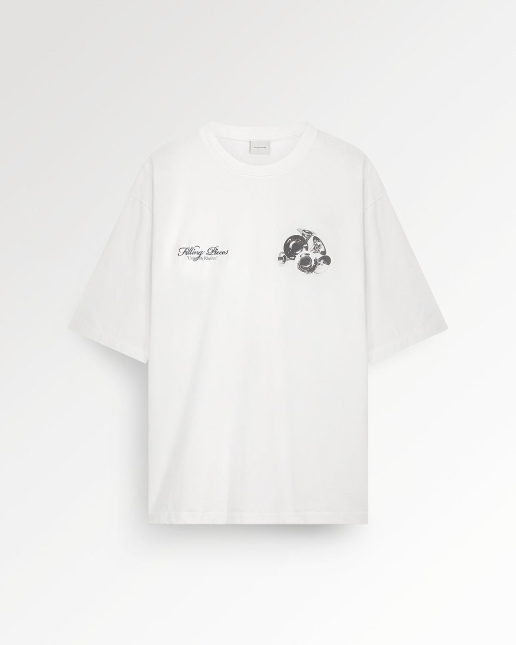 Filling Pieces T-shirt Boxy Bouquet White Wit