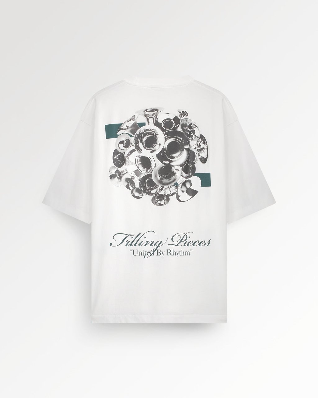 Filling Pieces T-shirt Boxy Bouquet White Wit
