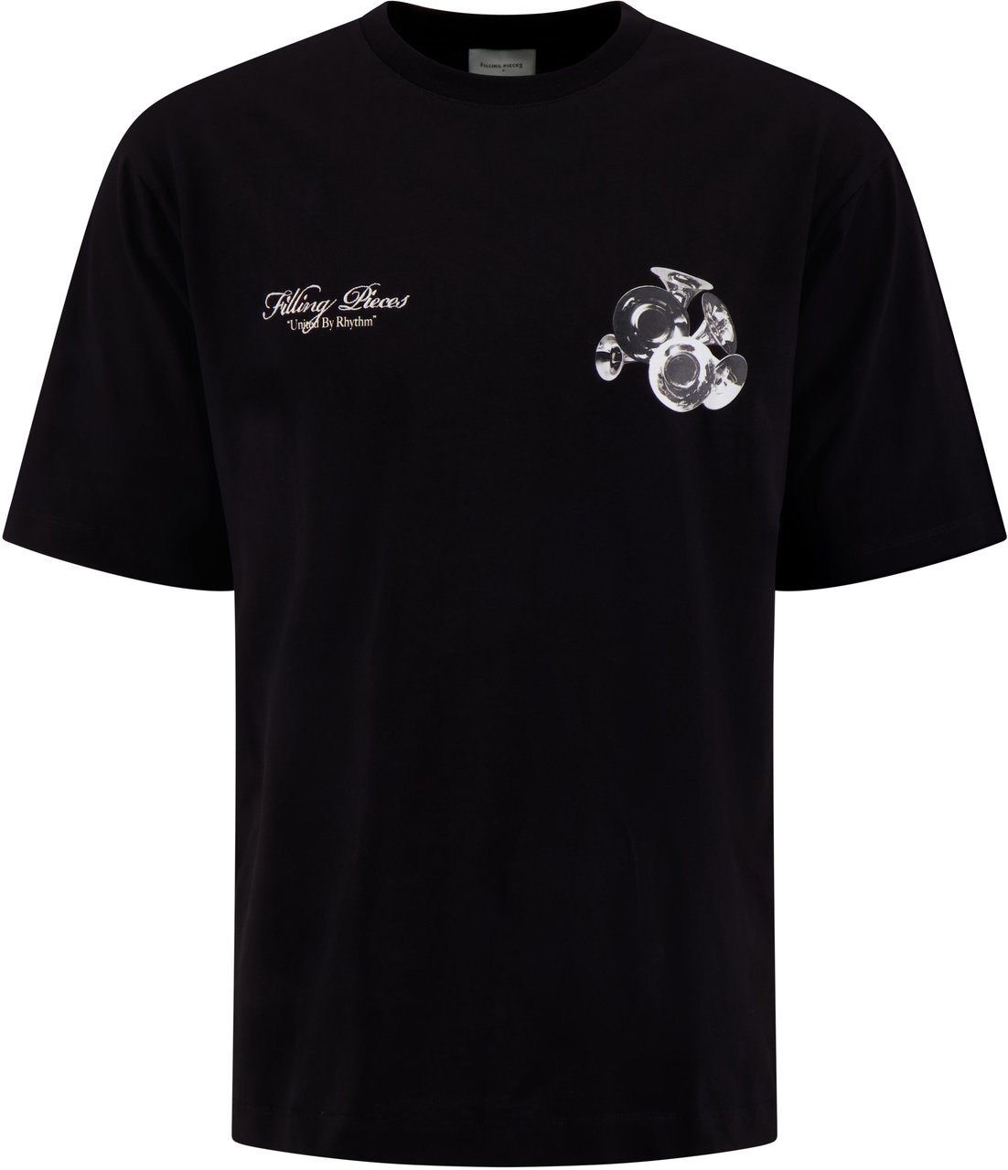 Filling Pieces T-shirt Zwart Zwart