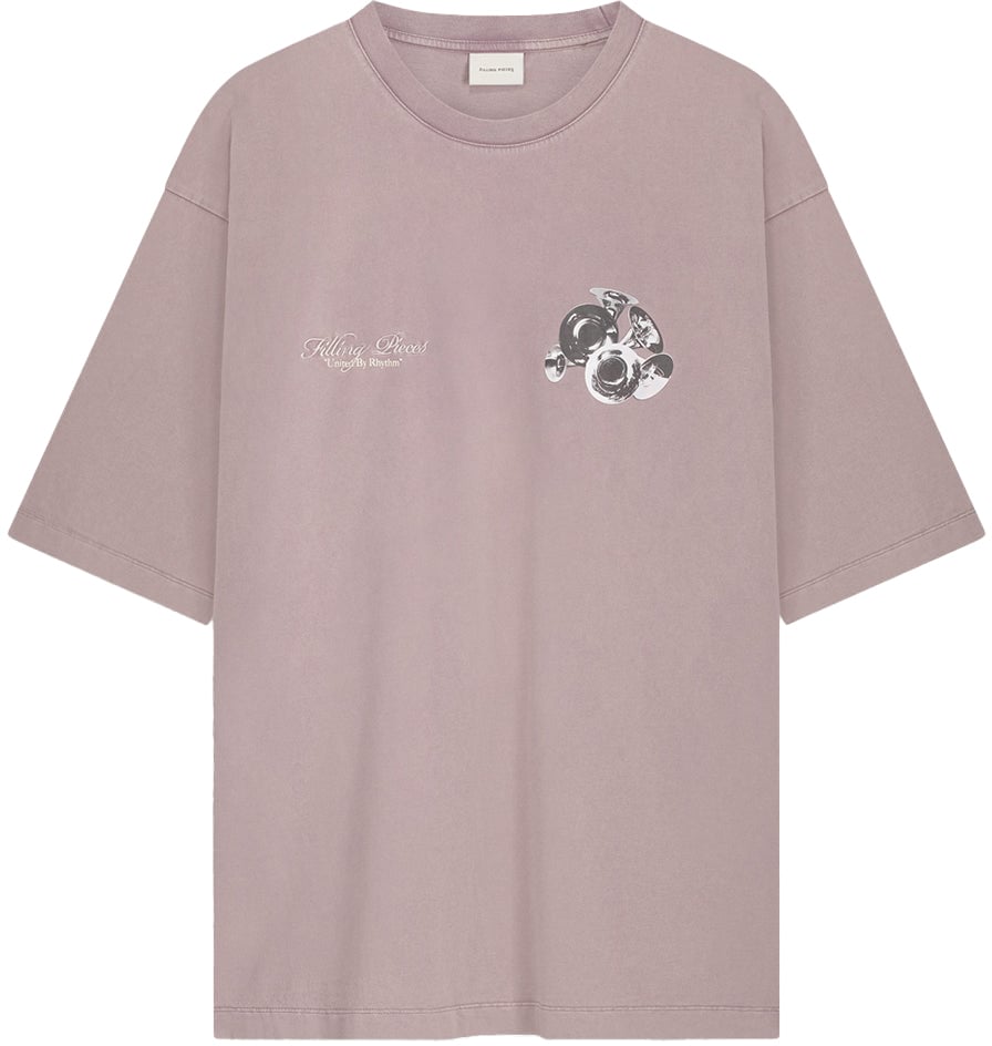 Filling Pieces T-shirt Boxy Bouquet Vintage Moonscape Grijs