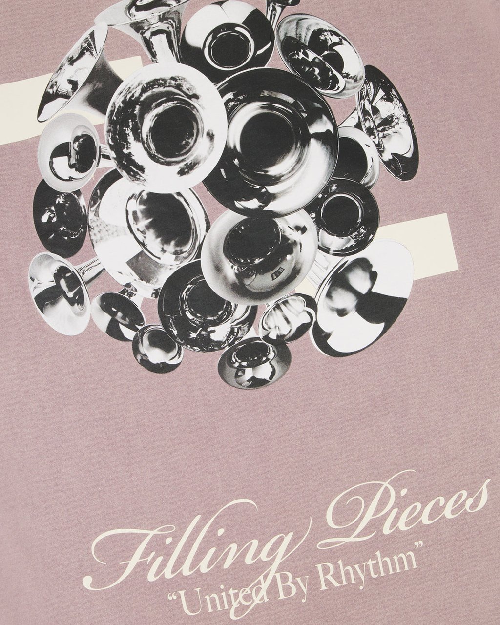 Filling Pieces T-shirt Boxy Bouquet Vintage Moonscape Grijs