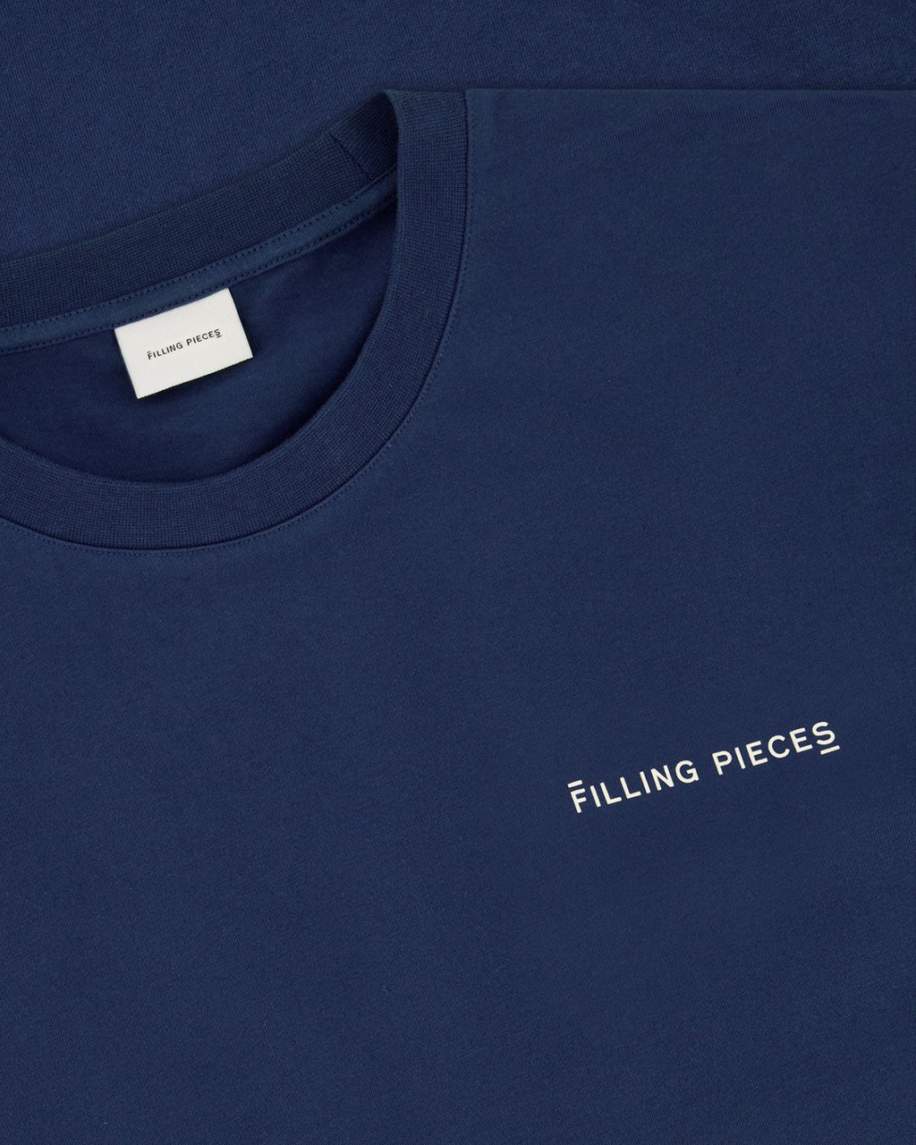 Filling Pieces T-shirt Boxy Navy Blauw