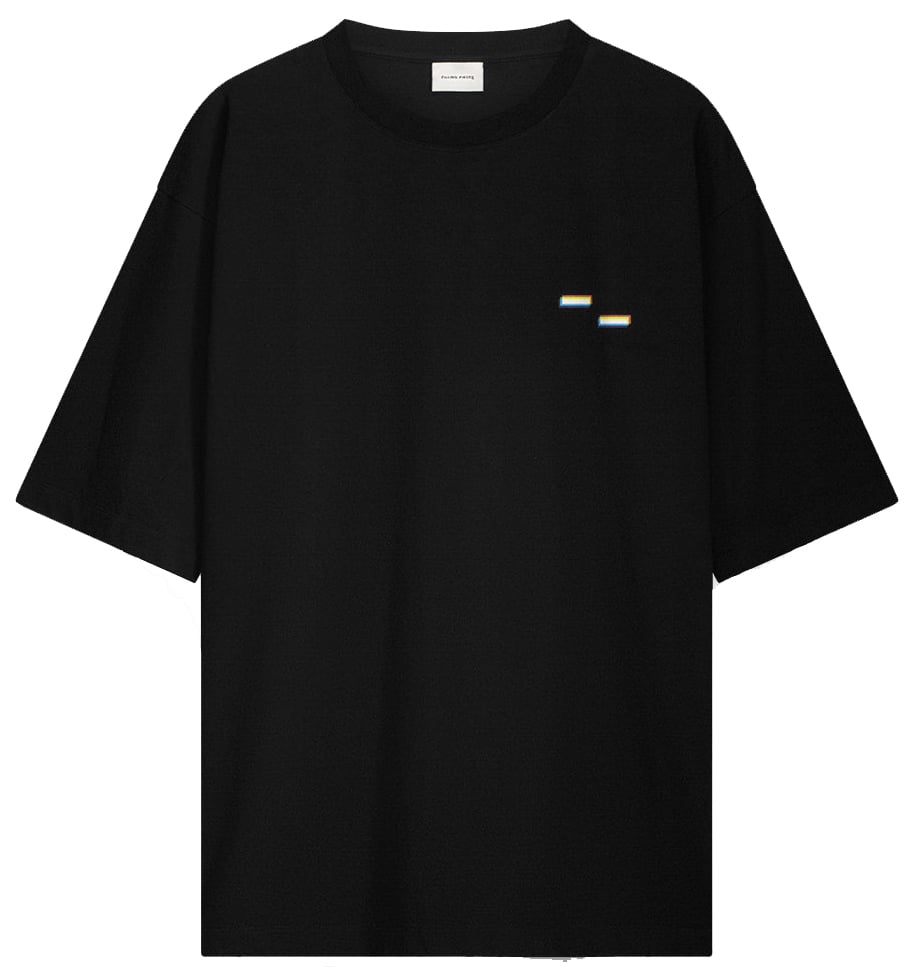 Filling Pieces T-shirt Boxy Handshake Rhythm Black Zwart