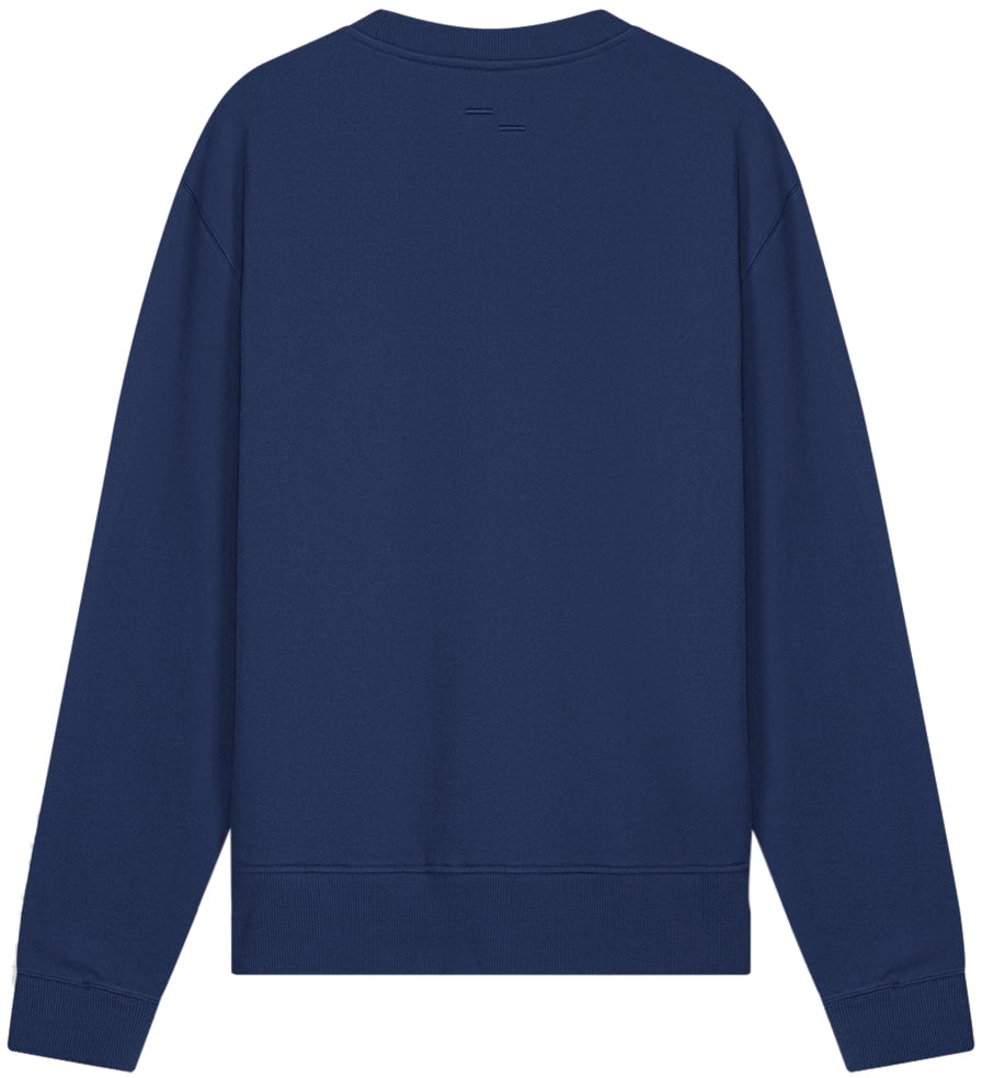 Filling Pieces Sweatshirt Embroidered Knot Navy Blauw
