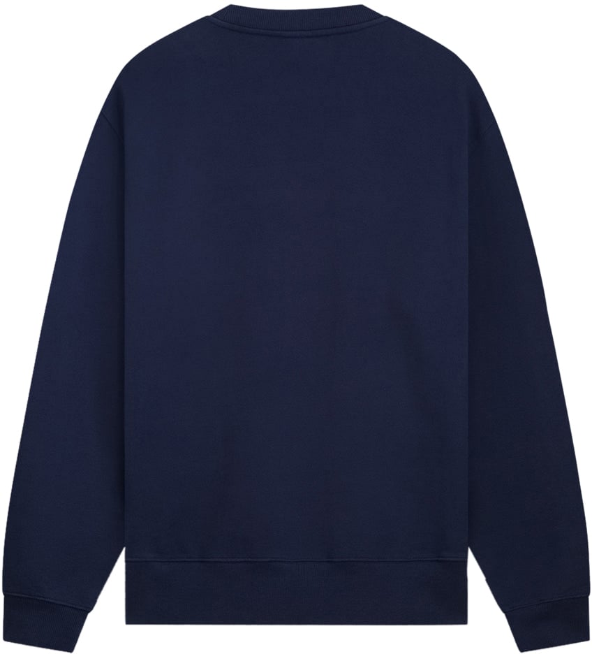 Filling Pieces Sweatshirt Gowtu Tonal Navy Blauw