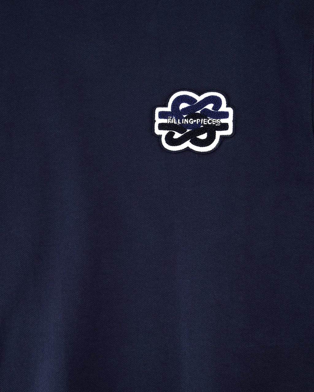Filling Pieces Sweatshirt Gowtu Tonal Navy Blauw