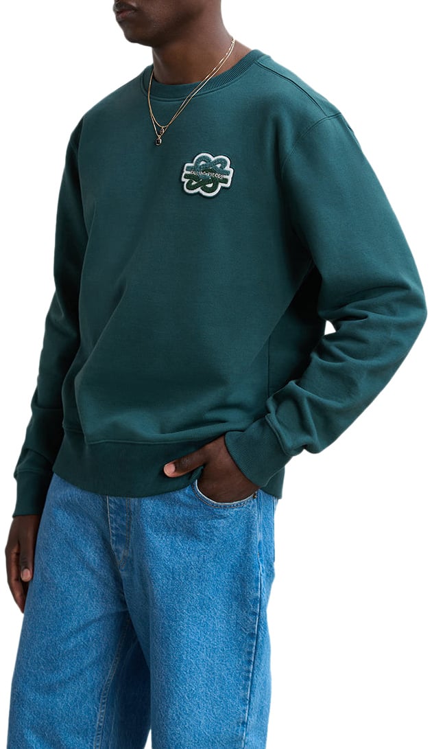 Filling Pieces Sweatshirt Gowtu Tonal Pine Groen